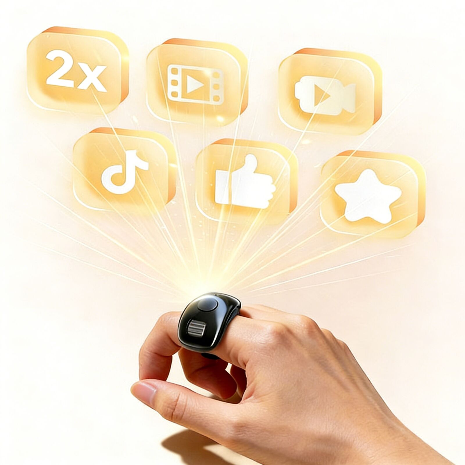 Electronics And Gadgets G - Mini Fingertip Bluetooth Ring Mouse Remote