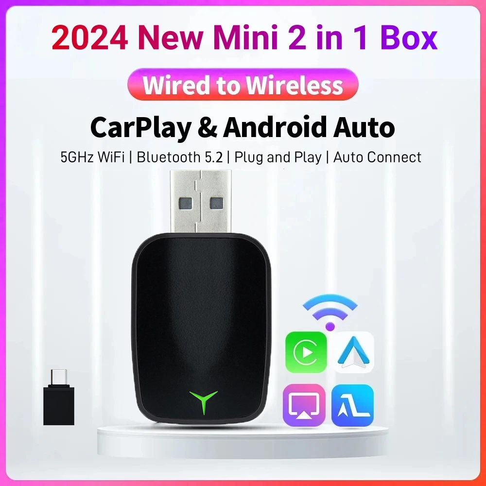 Electronic Gadgets - New Wired To Wireless Carplay Android