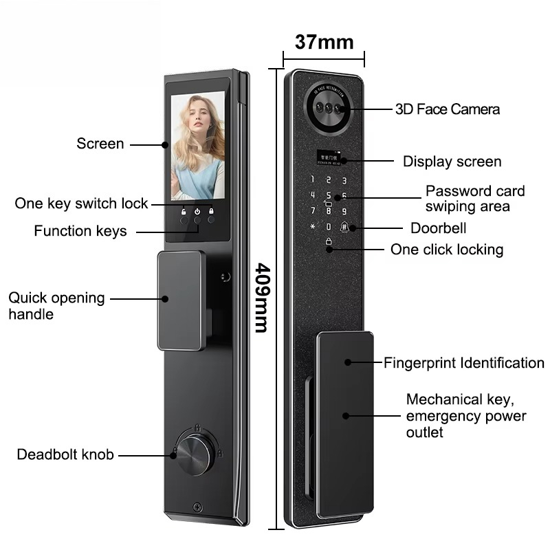 Tuya WiFi Smart Door Lock, Hom - đánh giá và giá Electronics & Gadgets Charging Gocable 8 In 1 Edc 100W Cable