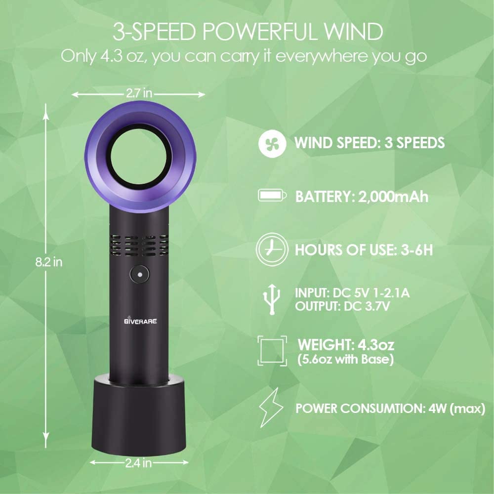 USB Sạc Không Cánh Bladeless K - đánh giá và giá Smart Electronics Gadgets For Home