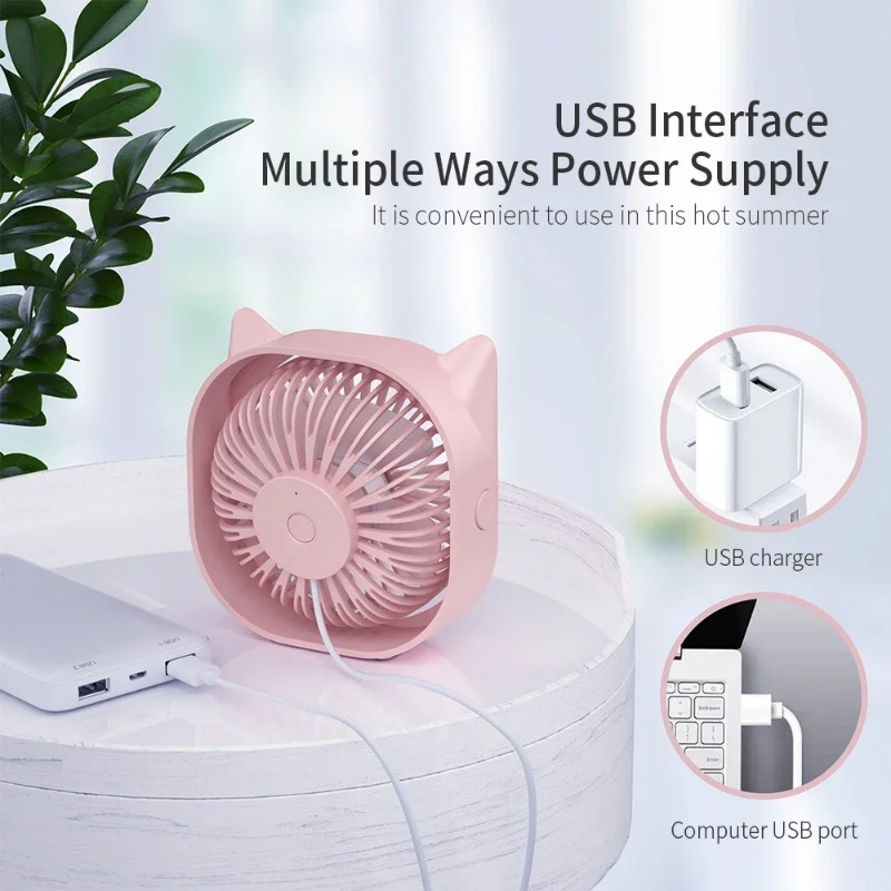 Mini USB Fan Table Small Fan E - đánh giá và giá Smart Electronics Gadgets For Home