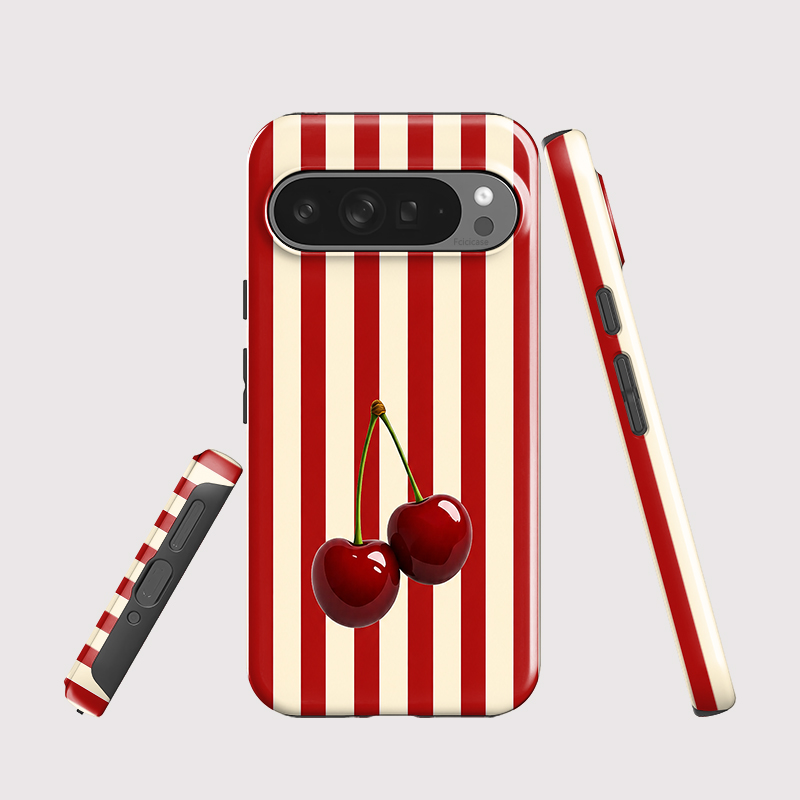 Fcicicase Cherry Stripe Patter - đánh giá và giá Google Pixel 9 Pro