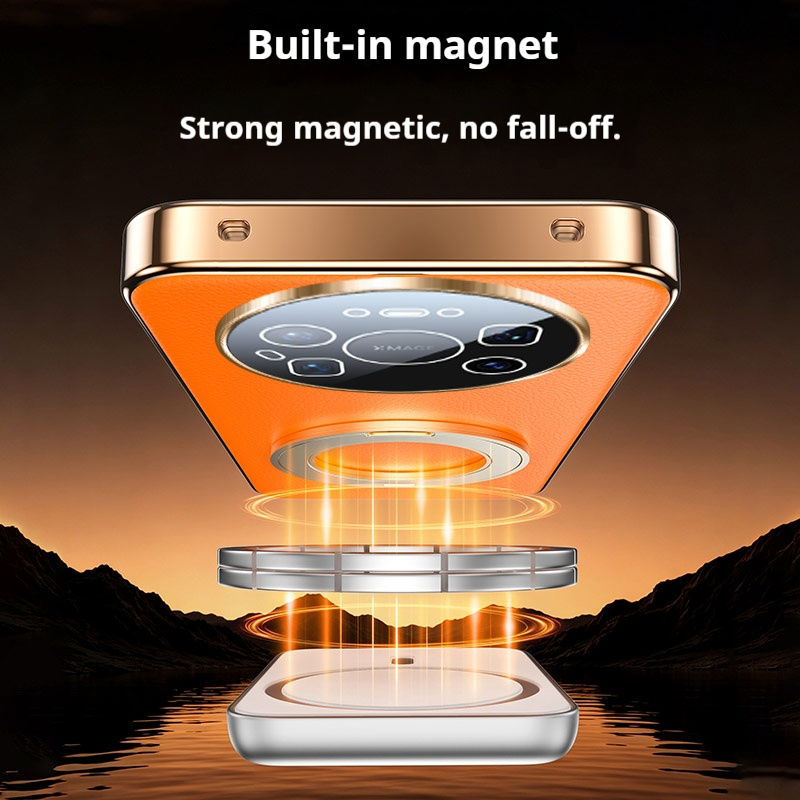 Luxury Leather Magnetic Phone  - đánh giá và giá Huawei Mate 60