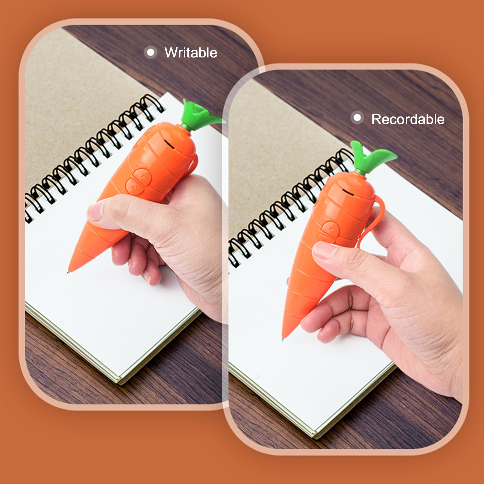 Carrot-Shaped Voice Recorder P - đánh giá và giá Voice Recorder Pen