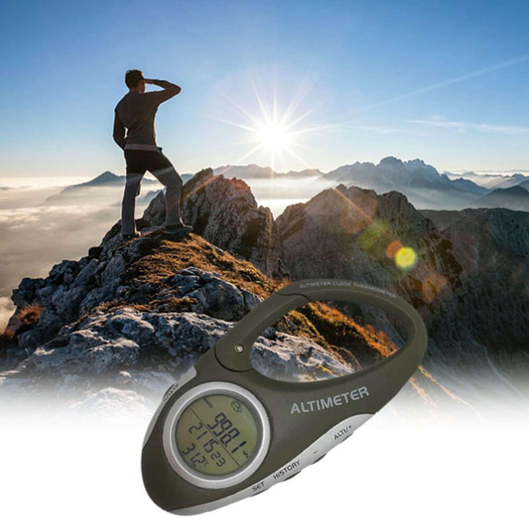 Electronic Altimeter Carabiner - đánh giá và giá Electronics And Gadgets With I