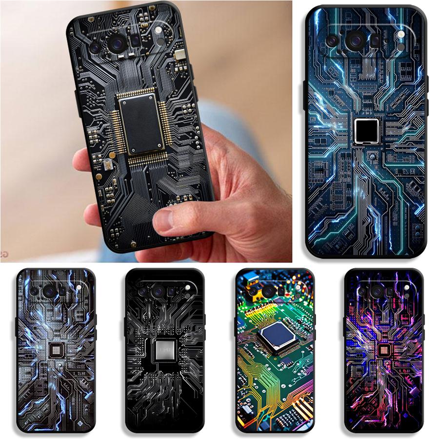 Retro Circuit Board Funda Phon - đánh giá và giá Google Pixel 9 Pro